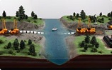 макет укладки нефтепровода